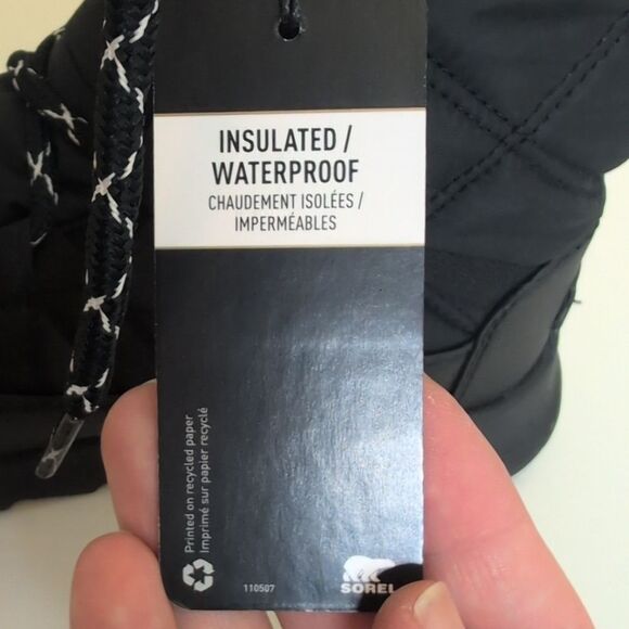 Sorel 5.5 Whitney II Tall Lace Black Waterproof Winter Boots, NEW - Picture 13 of 13